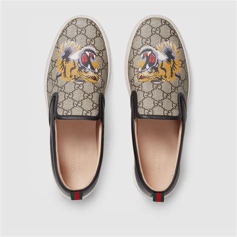 gucci shoes mens tiger|Gucci tiger slip on.